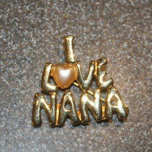 ~i LOVE NANA~Pin Brooch w/Pearl